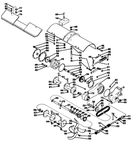 Tiller 2 Diagram and Parts List for 62542C (G00000001-G99999999)(1988) Lawn Boy Lawn Tractor